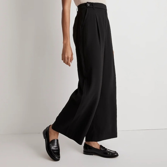 Madewell Pants - Madewell Harlow Wide Leg Softdrape Pant Women's 2 Black NWT